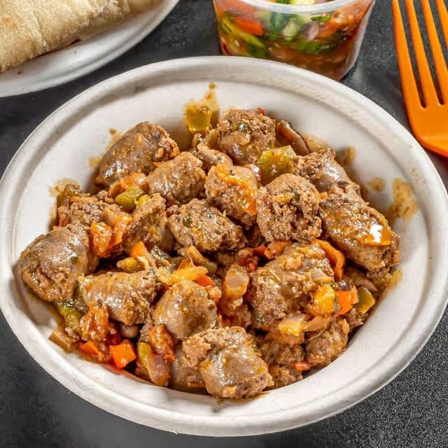 Beef Sausage Plate - طبق سجق شرقي.