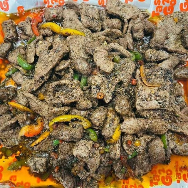 Beef Liver & Beef Sausage with Natural Butter Ghee Plate - طبق كبدة وسجق بالسمنة البلدي.